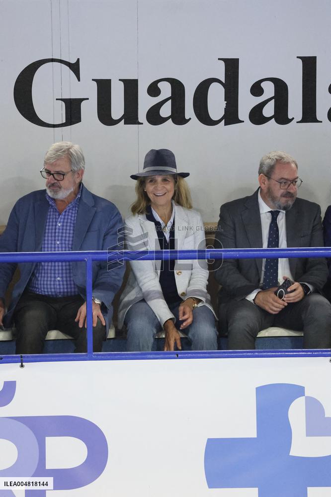 Elena de Borbon And Miguel Urdangarin Attend Asobal League - Guadalajara