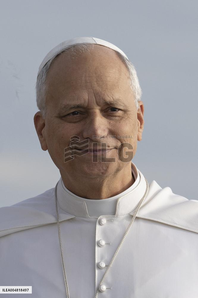 Pope Leo XIV Visits The Med 25 Bel Espoir Peace Training Ship - Italy
