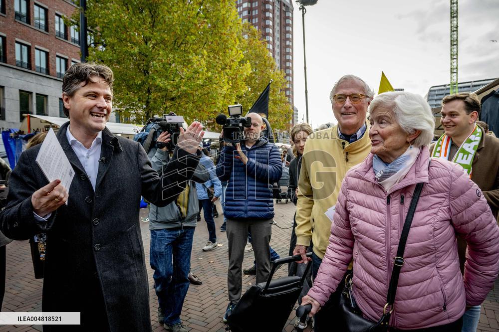 CDA Party Leader Bontebal Campaigns In Rotterdam - Netherlands