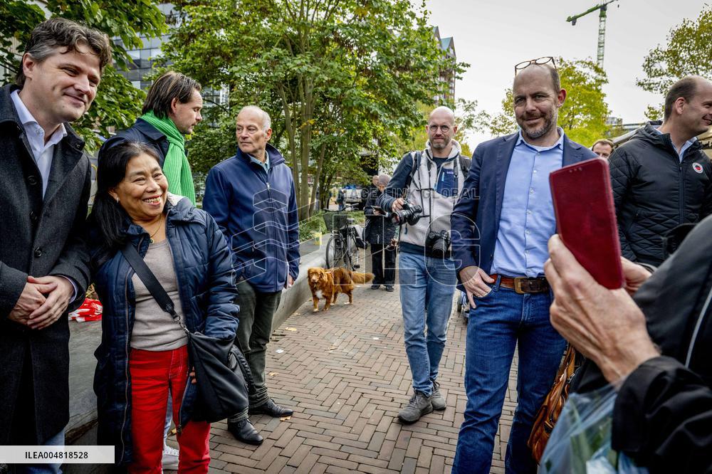 CDA Party Leader Bontebal Campaigns In Rotterdam - Netherlands
