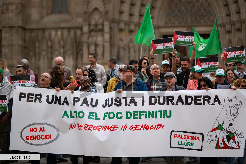 Stop the War Platform Rally for Palestine - Barcelona