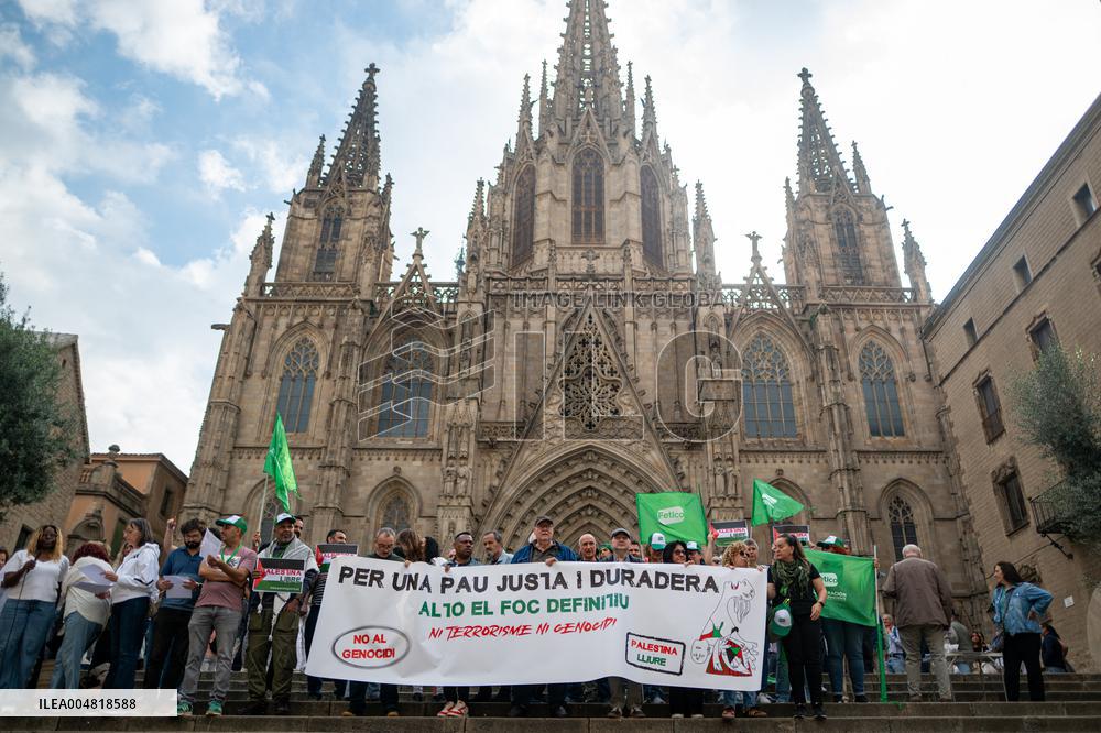 Stop the War Platform Rally for Palestine - Barcelona