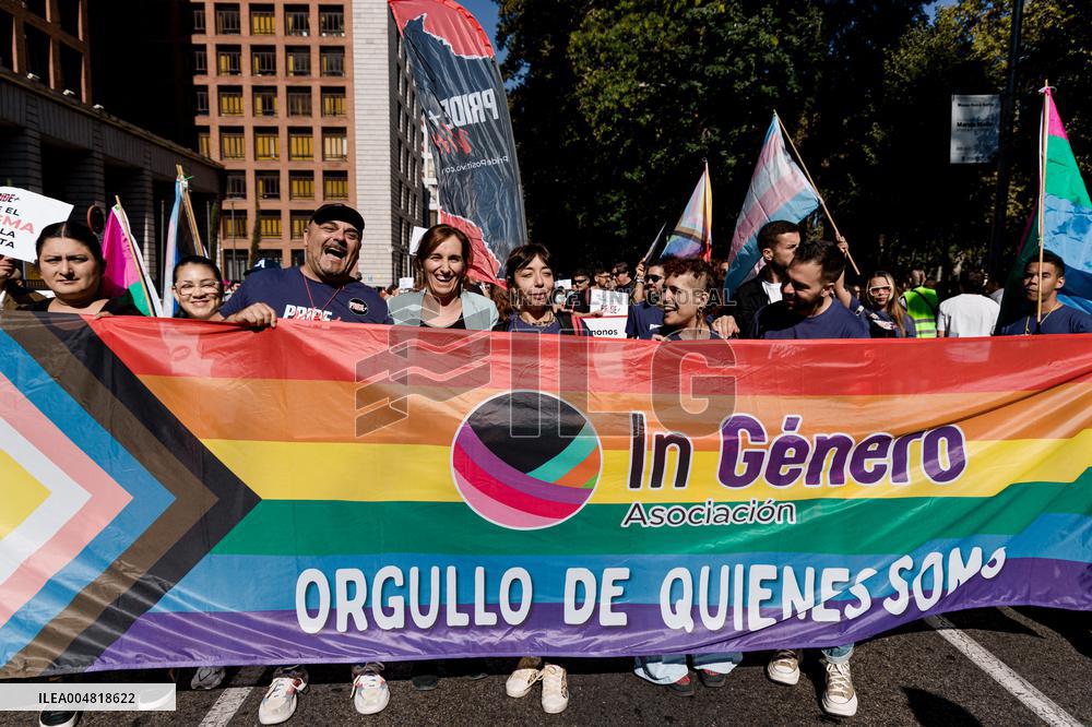Fourth Positive March organized by Pride Positivo - Madrid