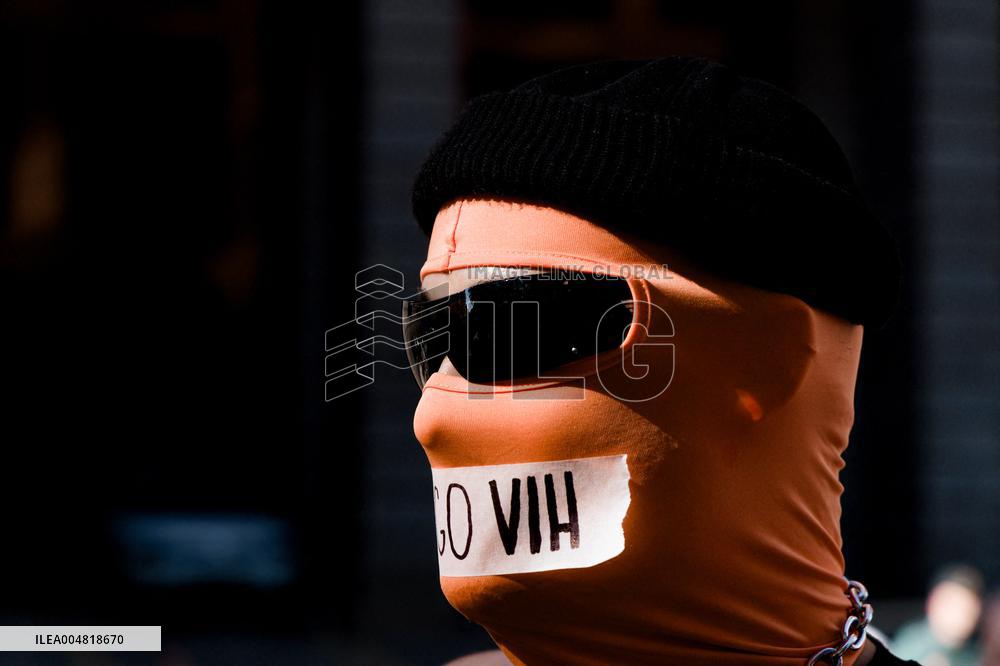 Fourth Positive March organized by Pride Positivo - Madrid