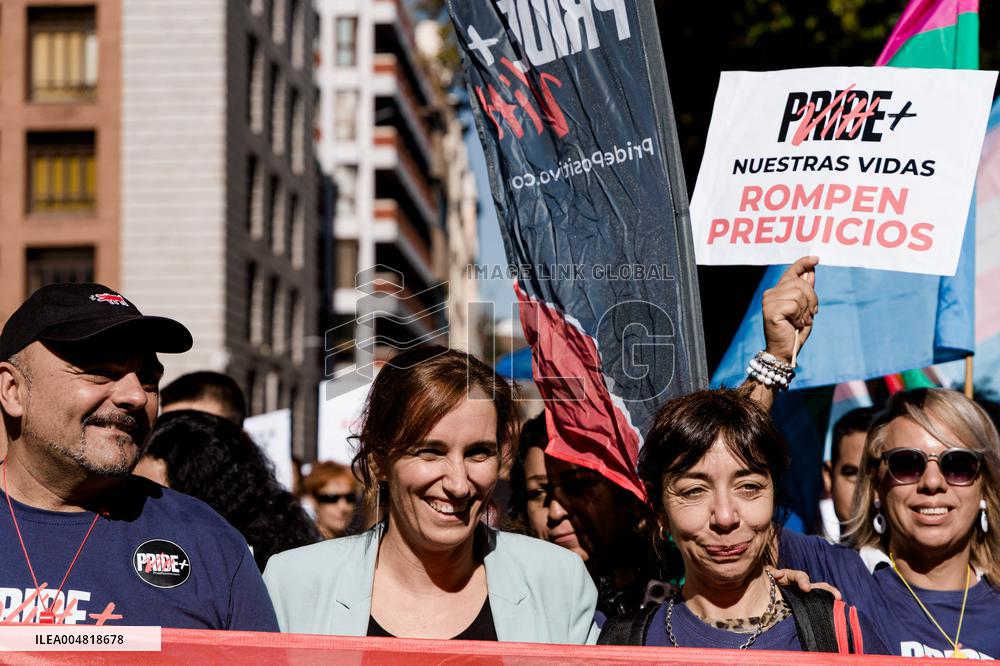 Fourth Positive March organized by Pride Positivo - Madrid