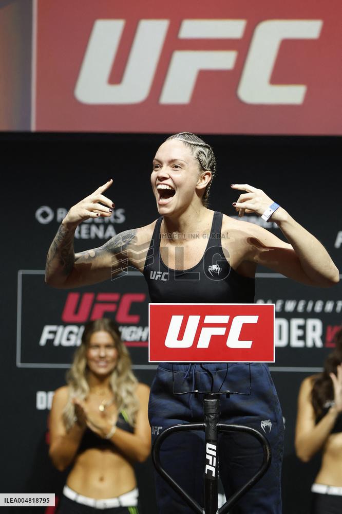 UFC Fight Night Weigh-In Event Ridder vs Allen - Vancouver