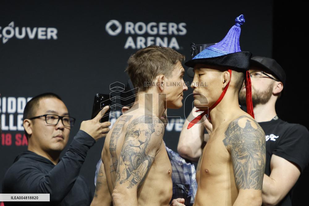 UFC Fight Night Weigh-In Event Ridder vs Allen - Vancouver