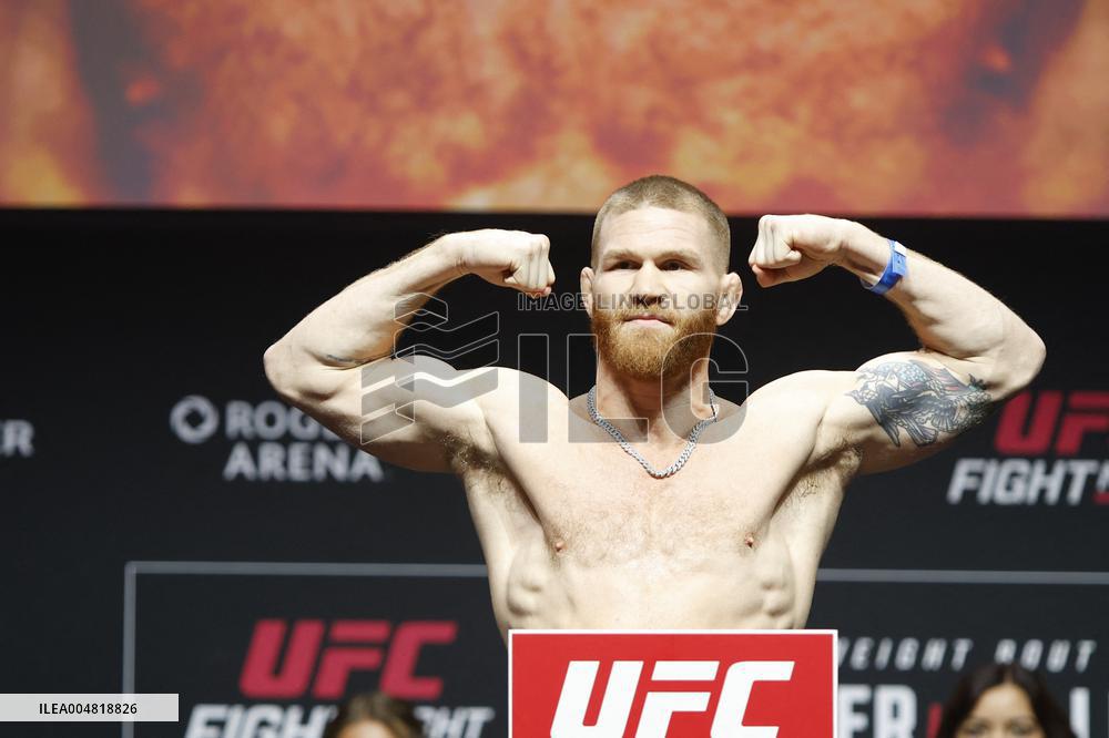 UFC Fight Night Weigh-In Event Ridder vs Allen - Vancouver