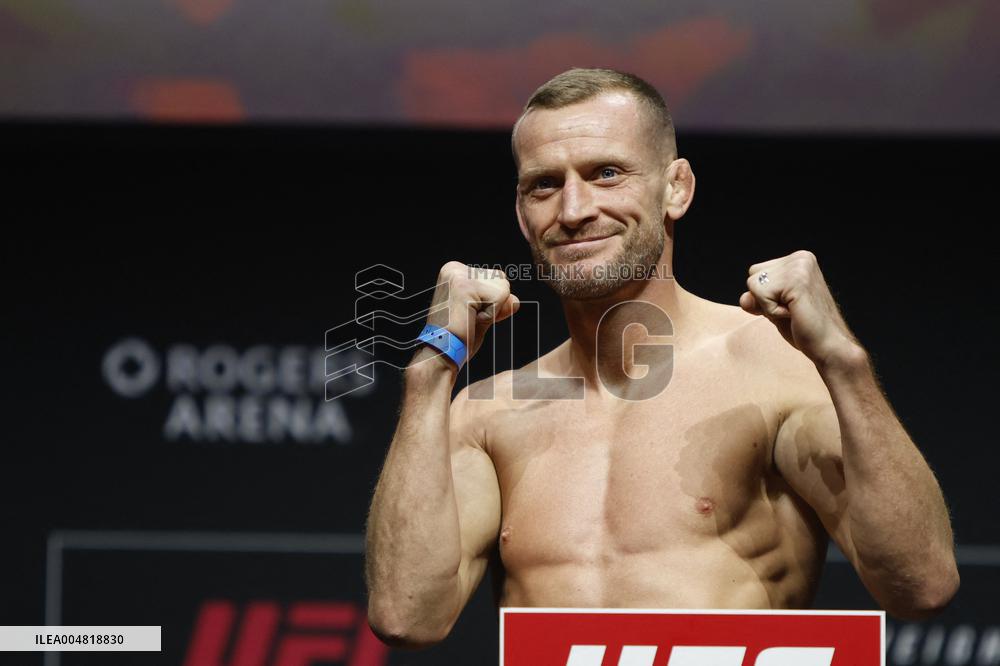 UFC Fight Night Weigh-In Event Ridder vs Allen - Vancouver