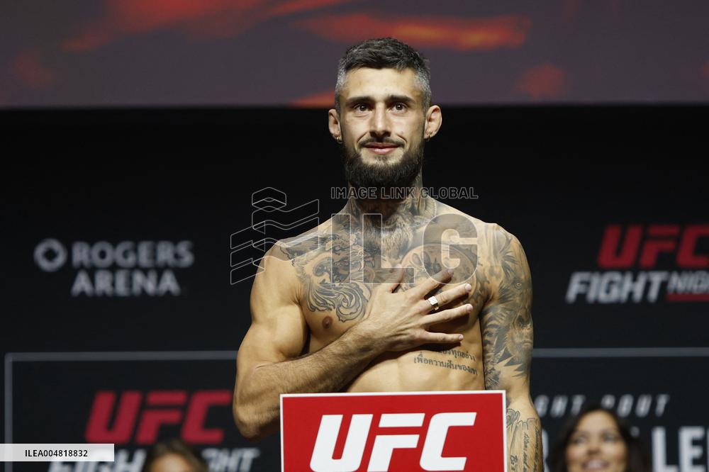 UFC Fight Night Weigh-In Event Ridder vs Allen - Vancouver