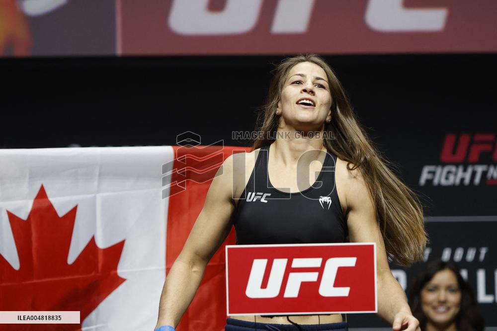 UFC Fight Night Weigh-In Event Ridder vs Allen - Vancouver