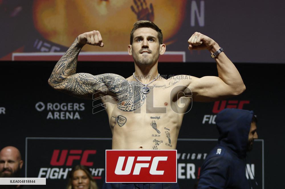 UFC Fight Night Weigh-In Event Ridder vs Allen - Vancouver