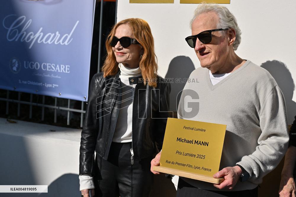 17th Lumiere Film Festival Michael Mann Unveils His Plaque On Film Makers Wall