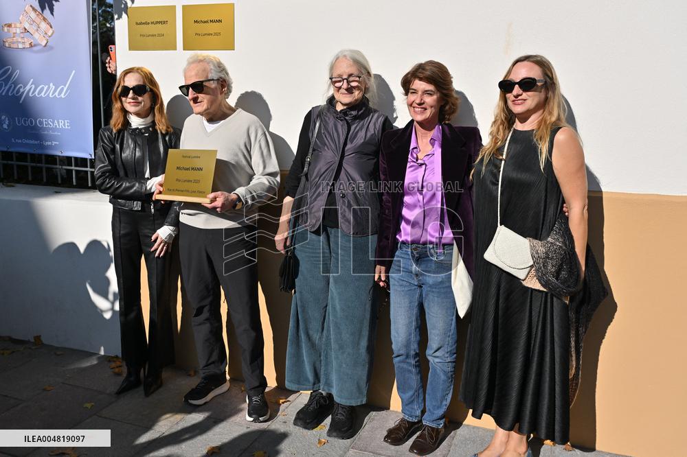 17th Lumiere Film Festival Michael Mann Unveils His Plaque On Film Makers Wall