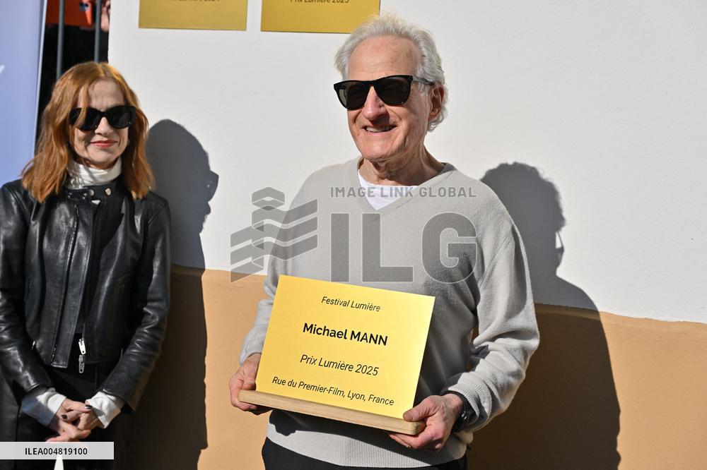 17th Lumiere Film Festival Michael Mann Unveils His Plaque On Film Makers Wall