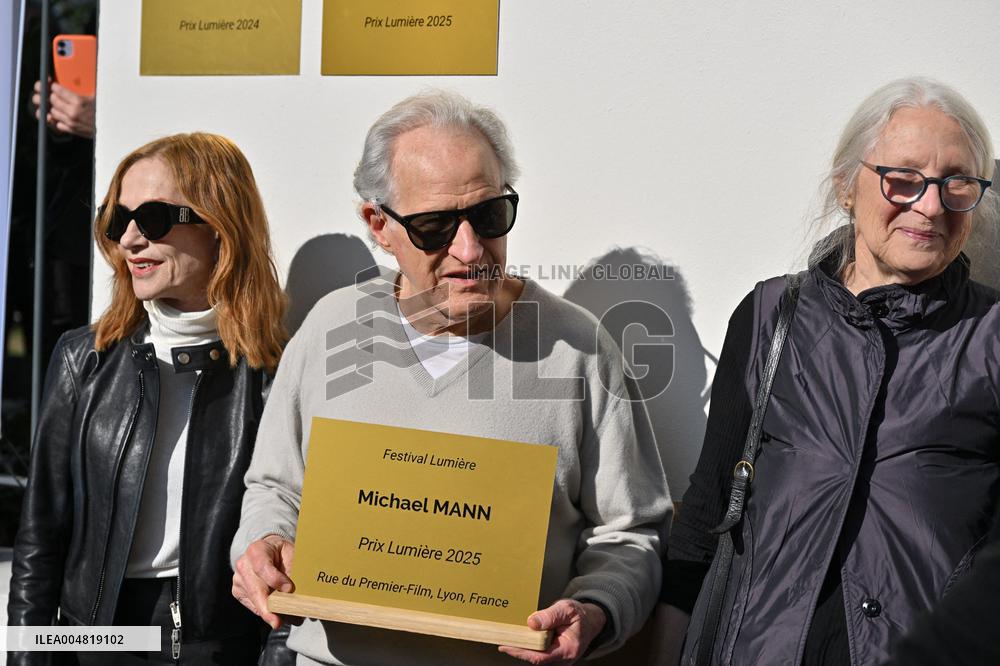 17th Lumiere Film Festival Michael Mann Unveils His Plaque On Film Makers Wall
