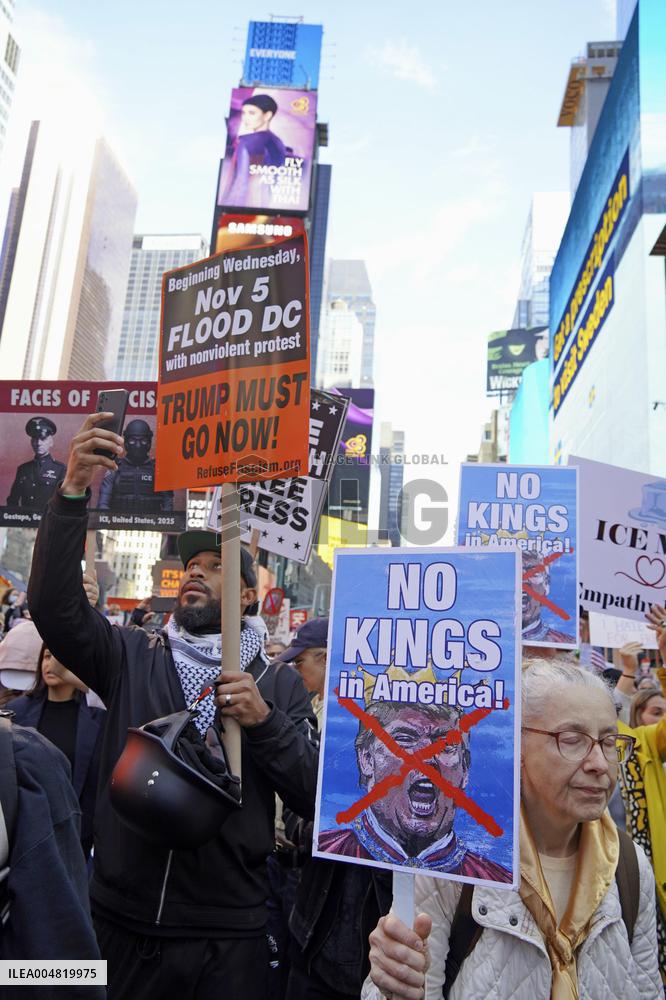 Anti-Trump protest in New York
