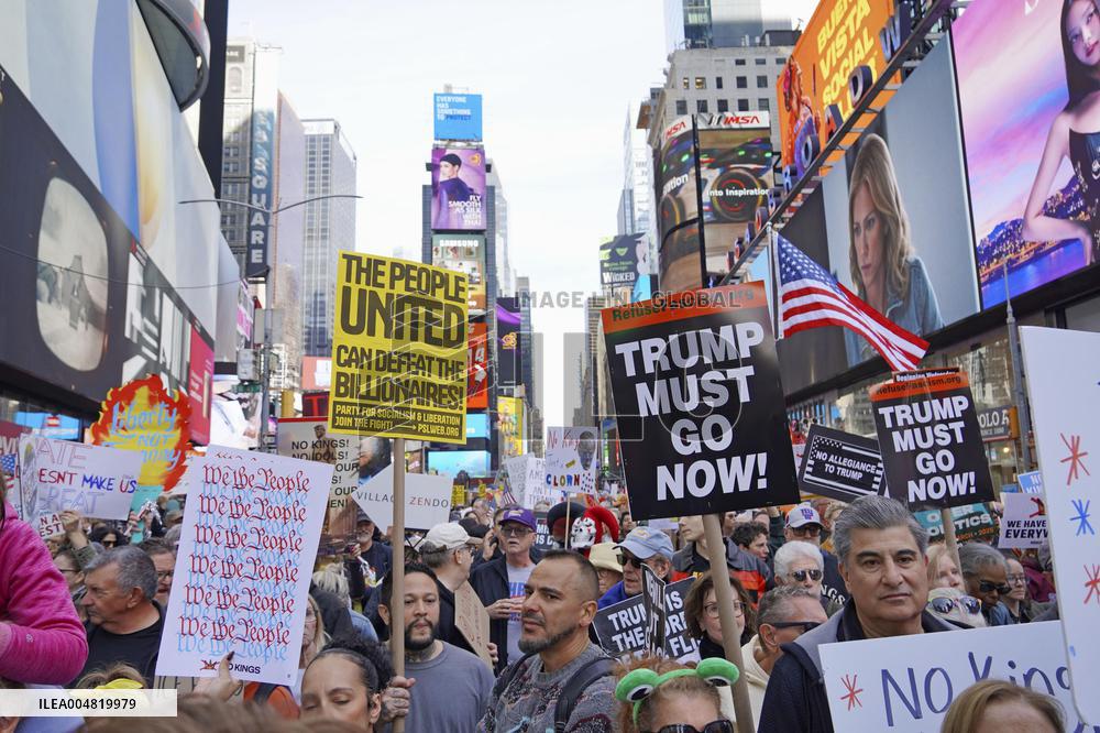 Anti-Trump protest in New York