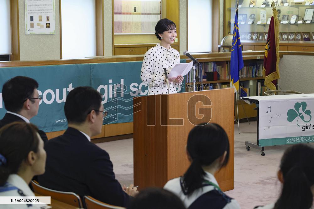 Princess Kako at girl scouts event