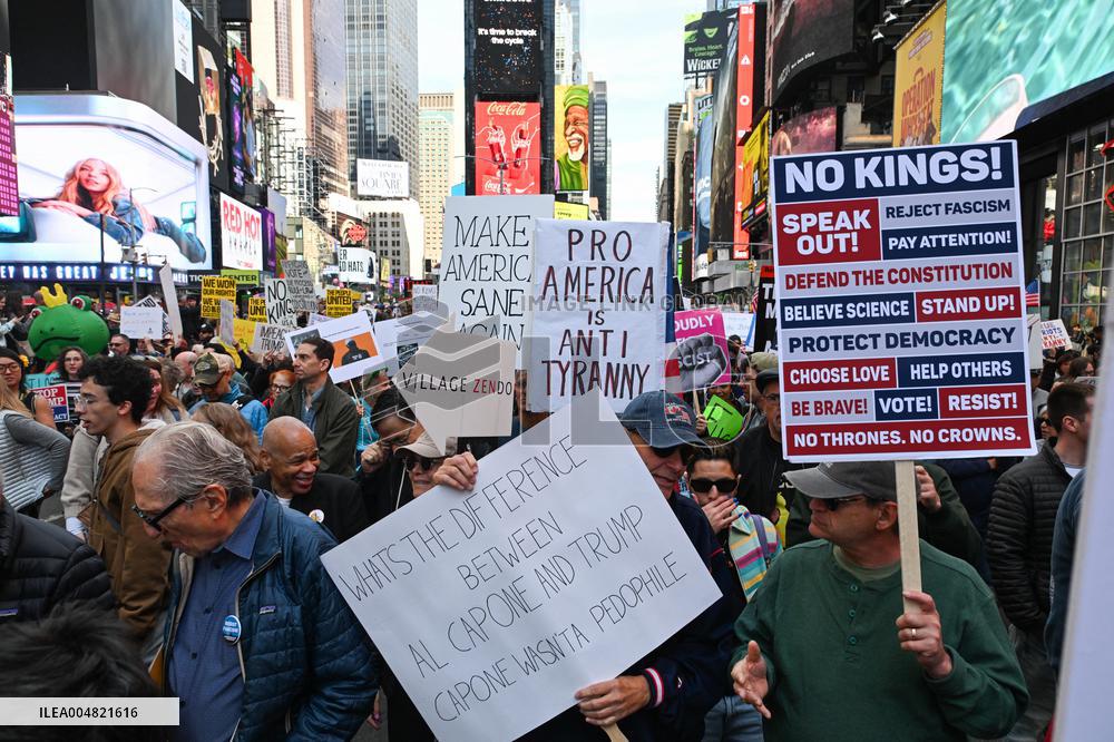No Kings Protest in New York City - NYC