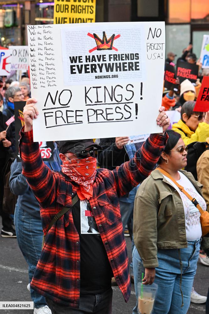 No Kings Protest in New York City - NYC