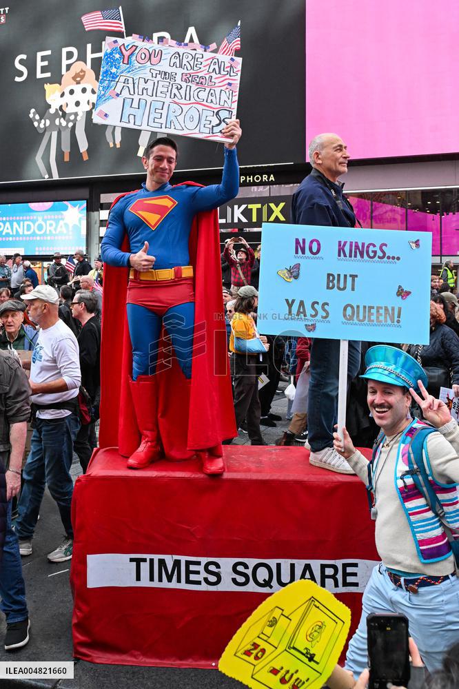 No Kings Protest in New York City - NYC