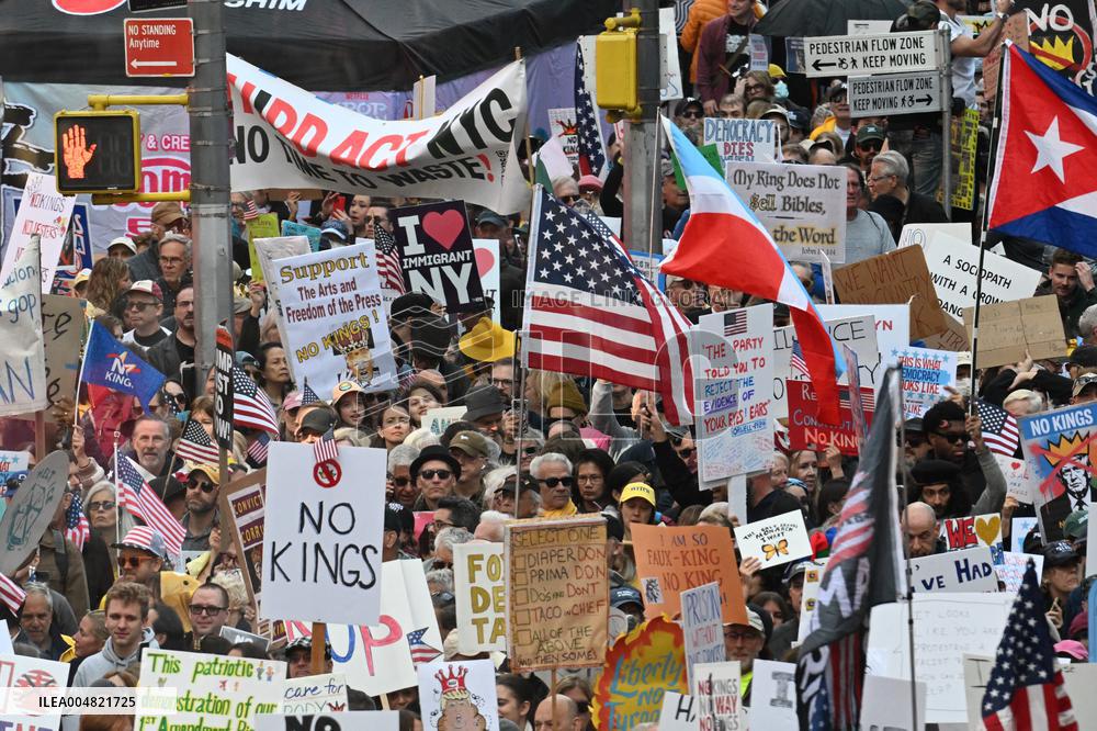 No Kings Protest in New York City - NYC