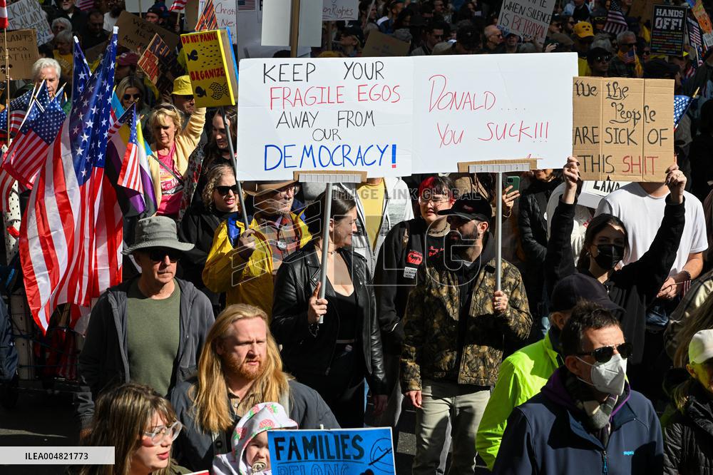 No Kings Protest in New York City - NYC