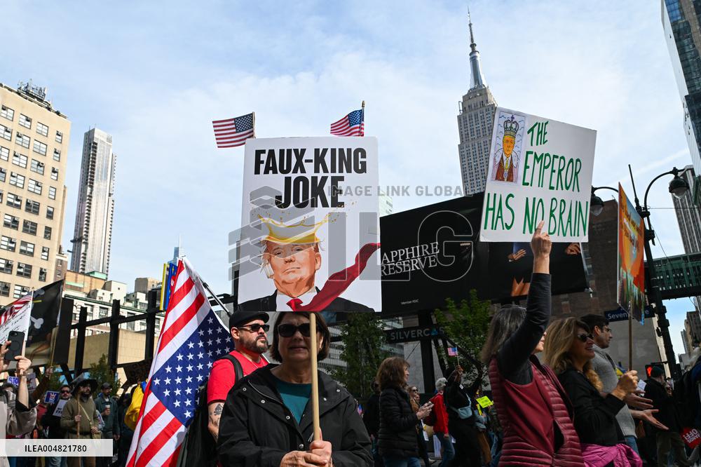 No Kings Protest in New York City - NYC