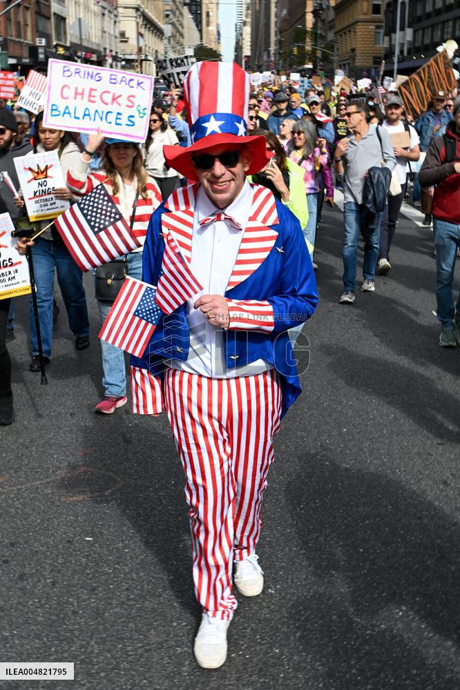 No Kings Protest in New York City - NYC