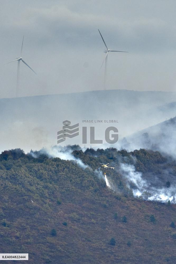Forest Fire in Sierra de Elguea - Spain