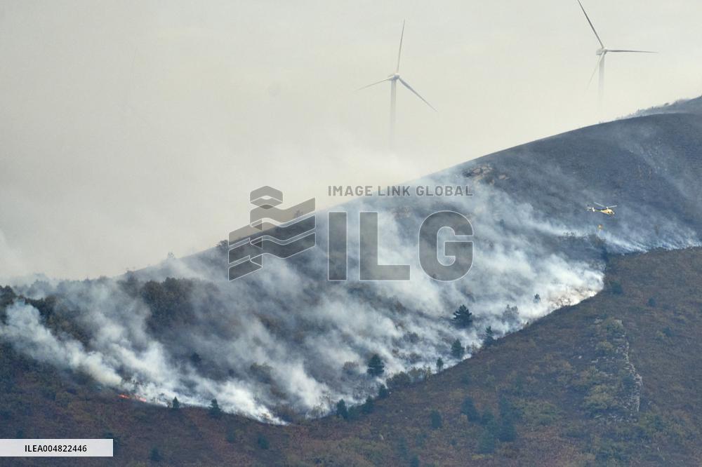 Forest Fire in Sierra de Elguea - Spain