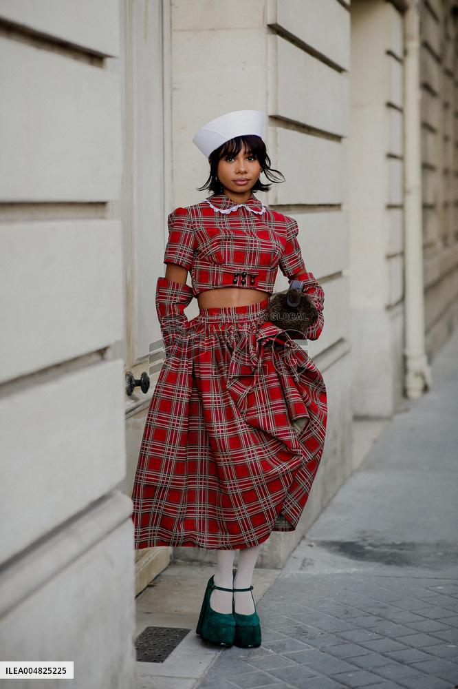 PFW - Jean-Paul Gaultier Street Style