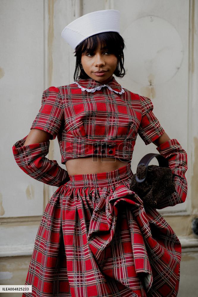 PFW - Jean-Paul Gaultier Street Style