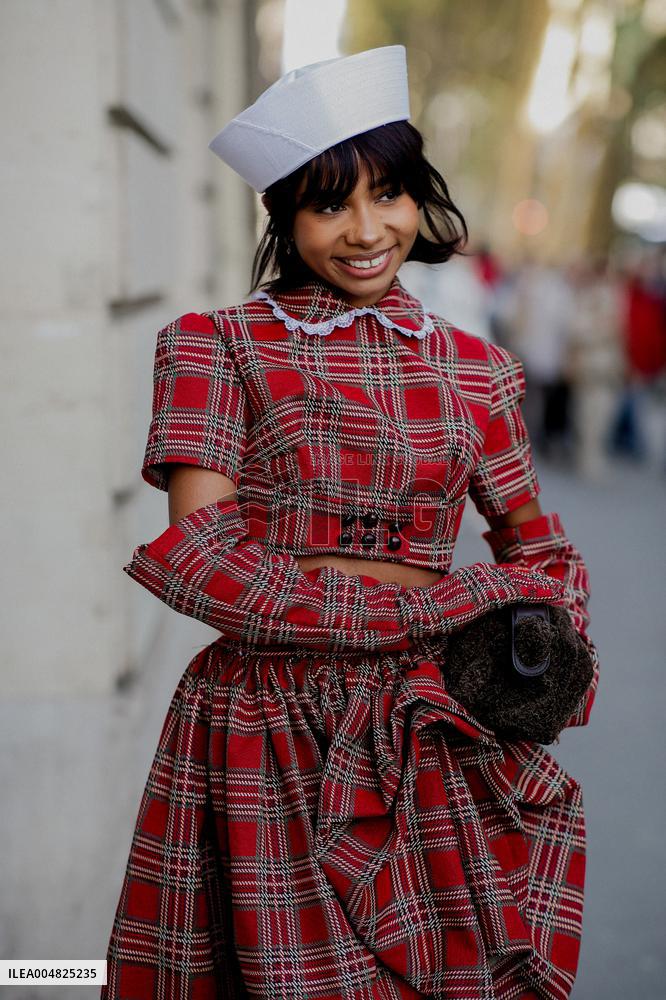 PFW - Jean-Paul Gaultier Street Style