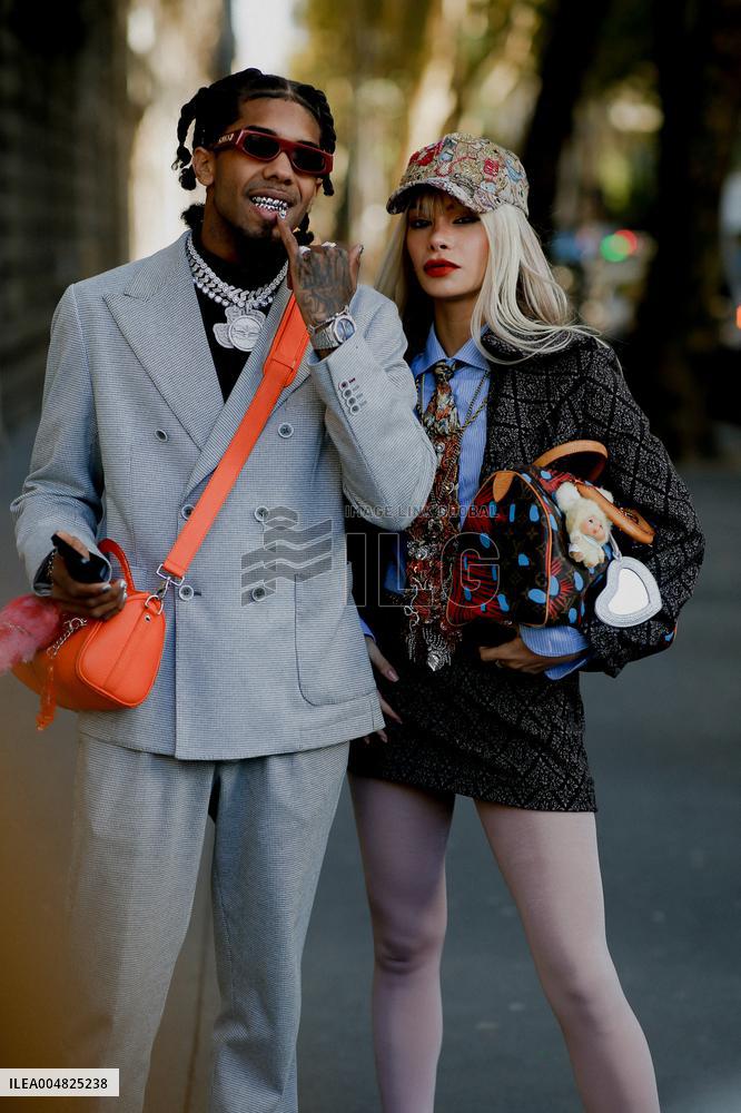 PFW - Jean-Paul Gaultier Street Style