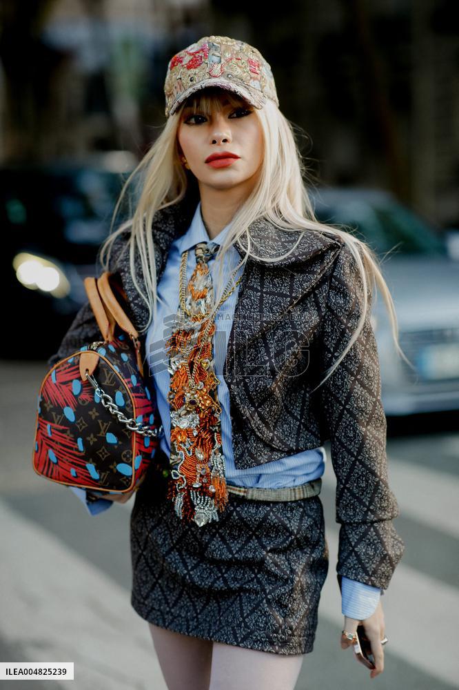 PFW - Jean-Paul Gaultier Street Style