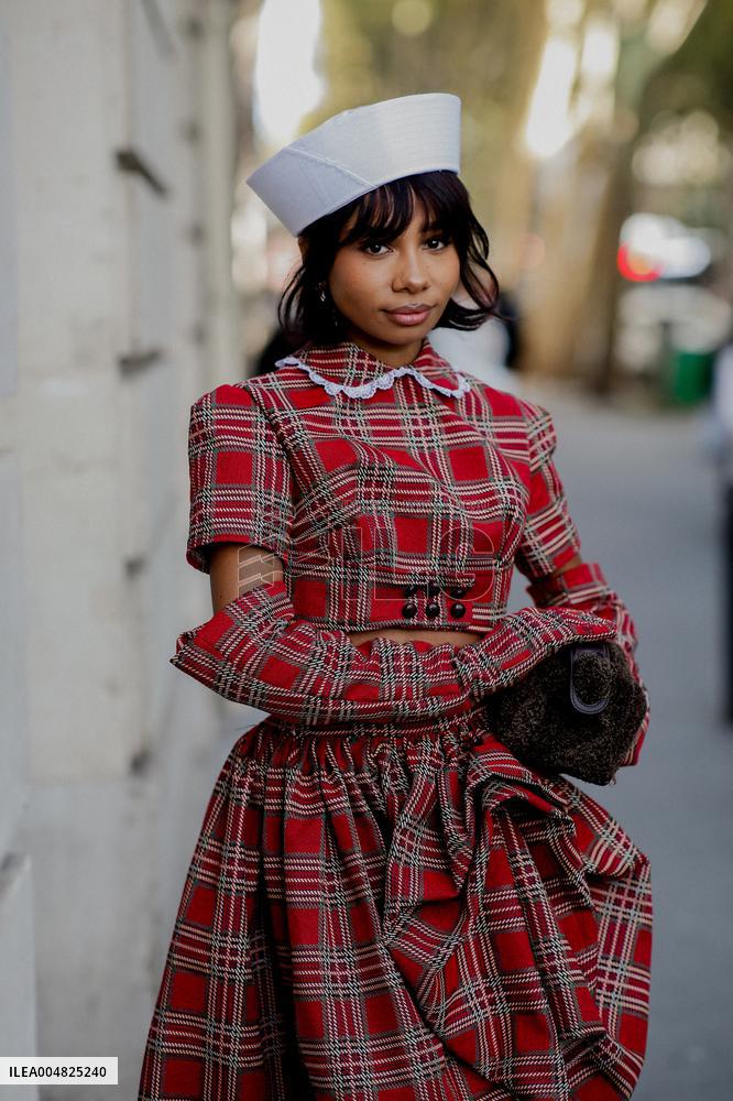 PFW - Jean-Paul Gaultier Street Style