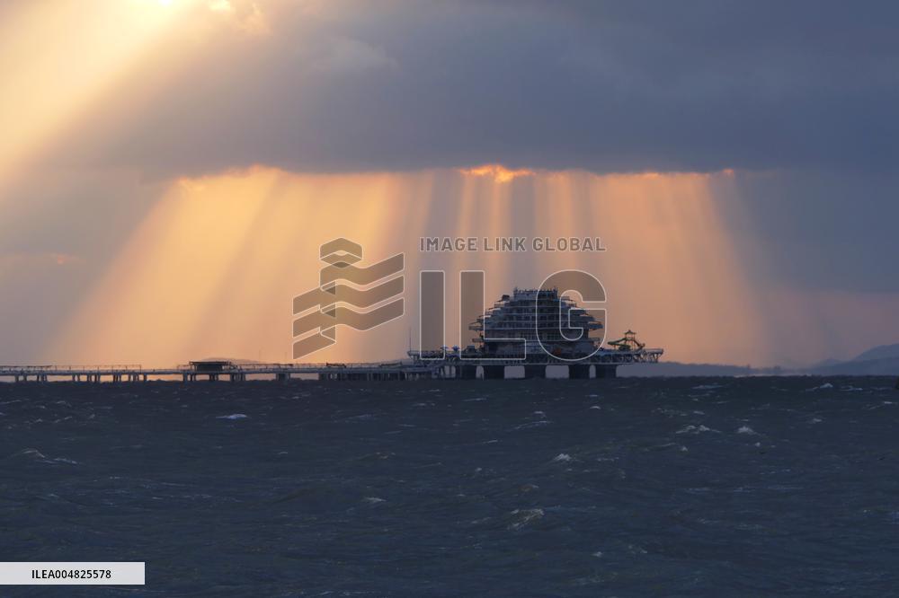 Light Waterfall Landscape