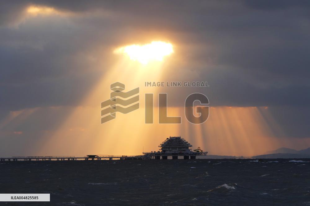 Light Waterfall Landscape