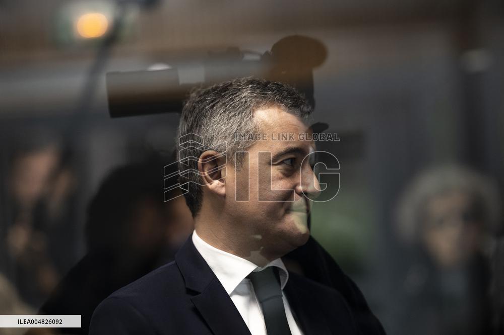 Gerald Darmanin Visits The Nanterre Court Near Paris