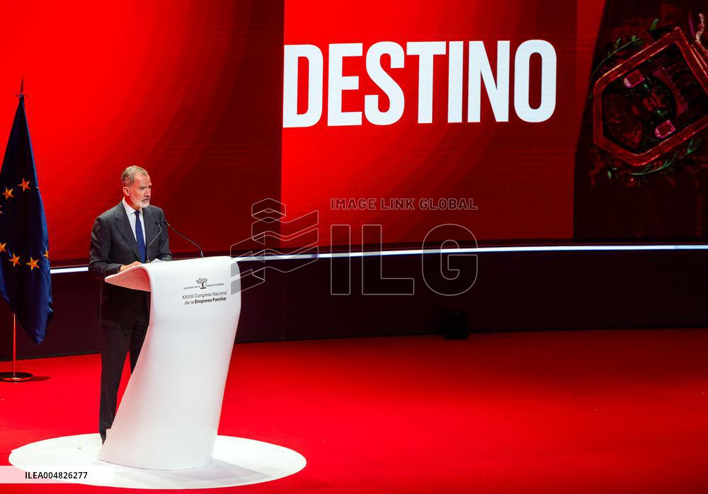 The King inaugurates the XXVIII National Congress of Family Businesses - Spain