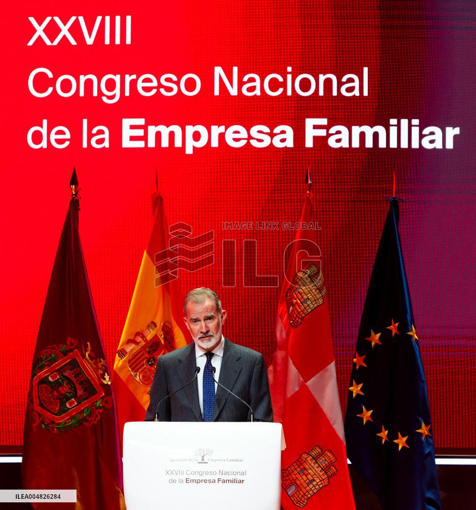 The King inaugurates the XXVIII National Congress of Family Businesses - Spain