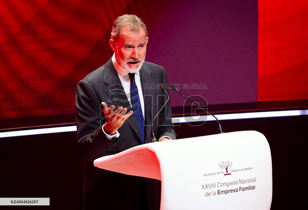 The King inaugurates the XXVIII National Congress of Family Businesses - Spain