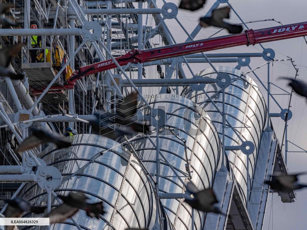 Start of Renovation Work on The Centre Georges Pompidou - Paris