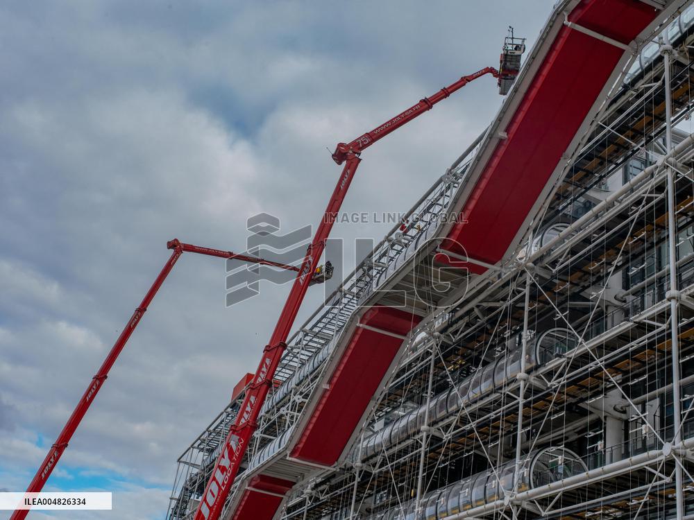 Start of Renovation Work on The Centre Georges Pompidou - Paris