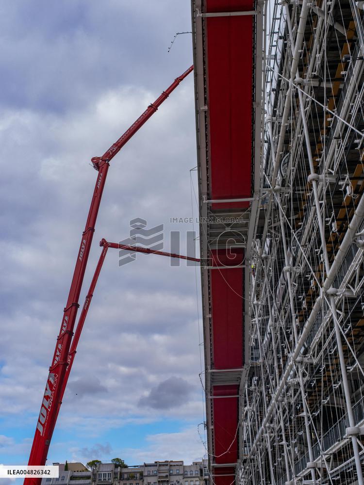 Start of Renovation Work on The Centre Georges Pompidou - Paris