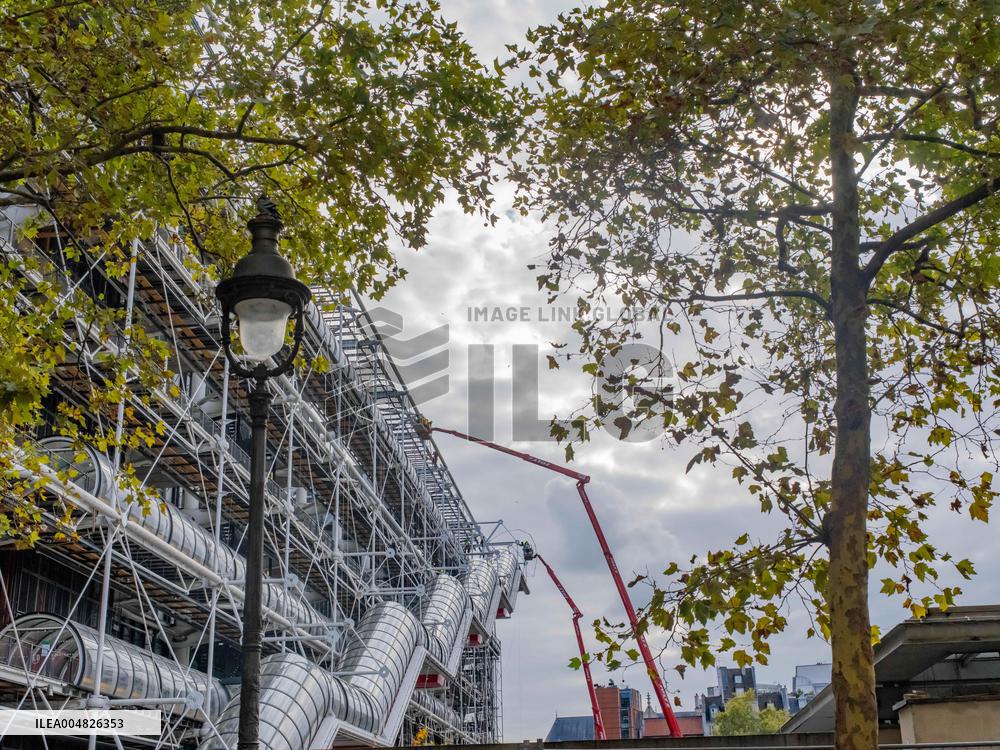 Start of Renovation Work on The Centre Georges Pompidou - Paris