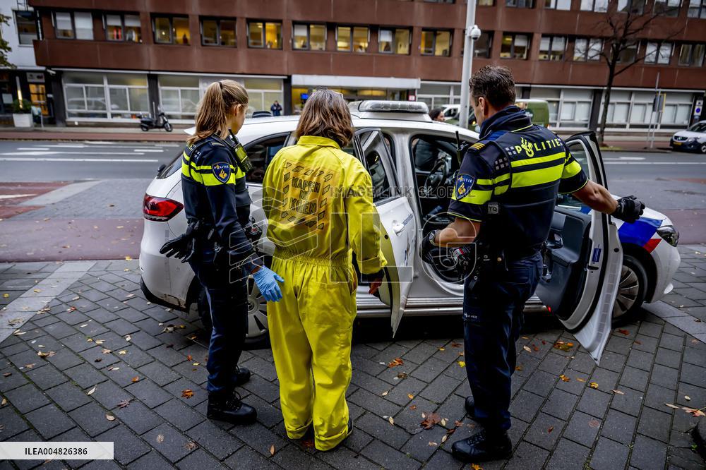 Climate Activists Demonstrate Against Tata Steel - The Hague