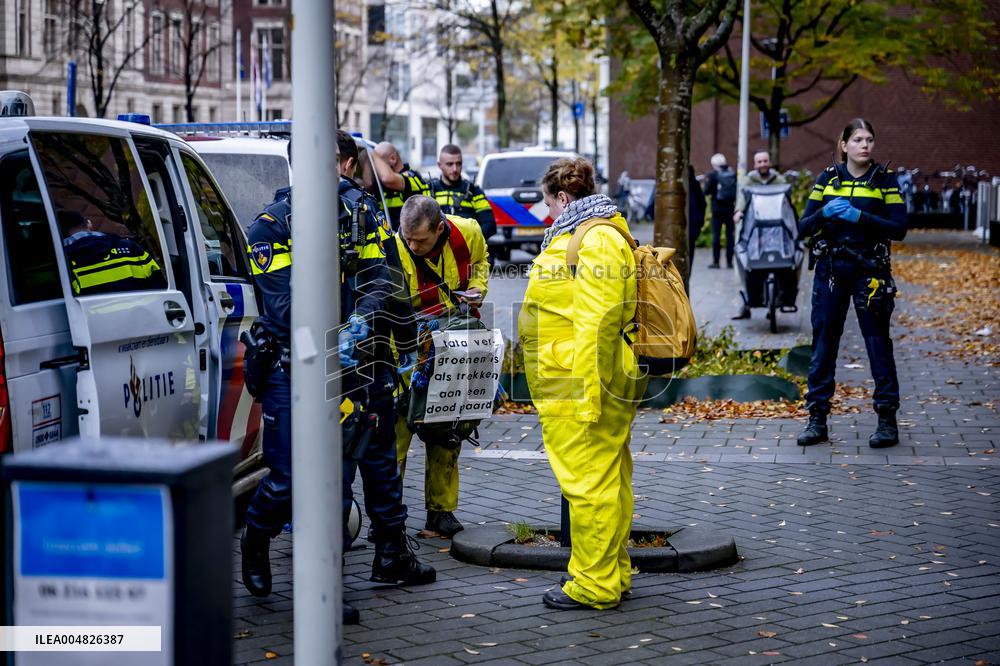 Climate Activists Demonstrate Against Tata Steel - The Hague